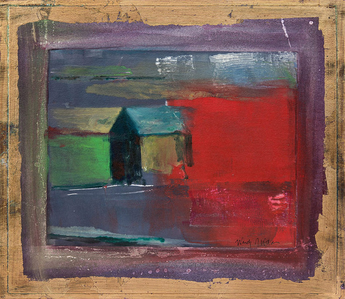 Attached, 12 x 14 inches, mounted mixed media monotype SOLD
