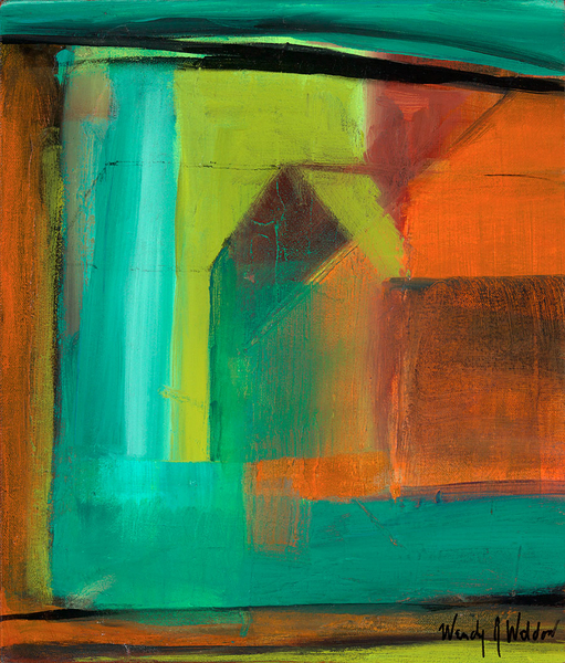 Urban Barn, acrylic on canvas, 11" by 12"SOLD