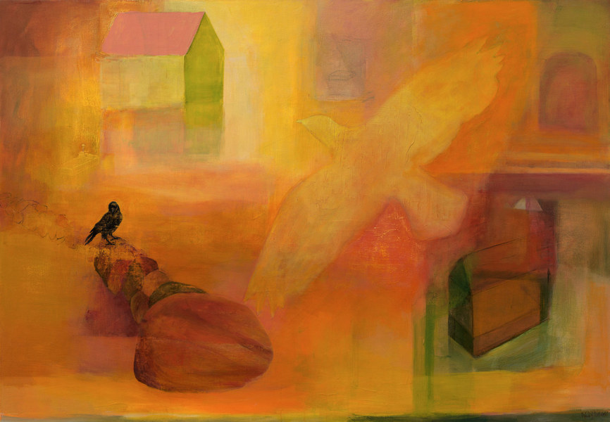 Privacy, 54 by 78 inches, acrylic on canvas