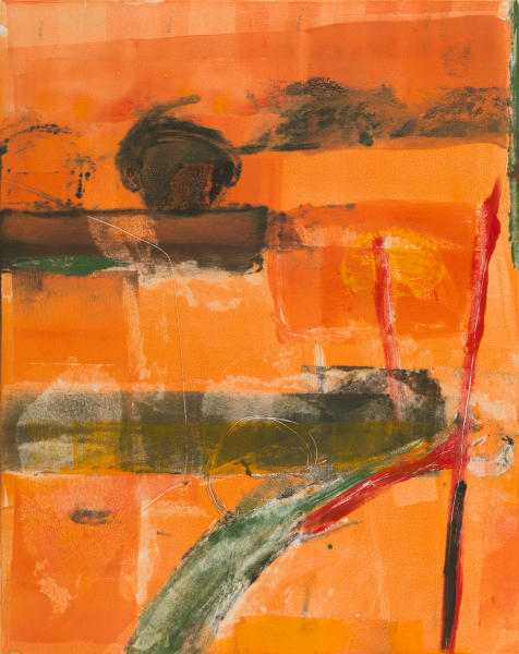 Machine Works, 28 by 24 inches, framed monotype