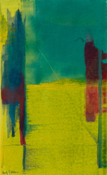 Vertical time, framed 27.5 by 20.5, acrylic on paper