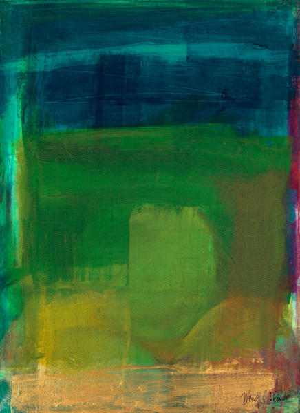 Deconsructed Wall, 16 x 12, acrylic on canvas SOLD