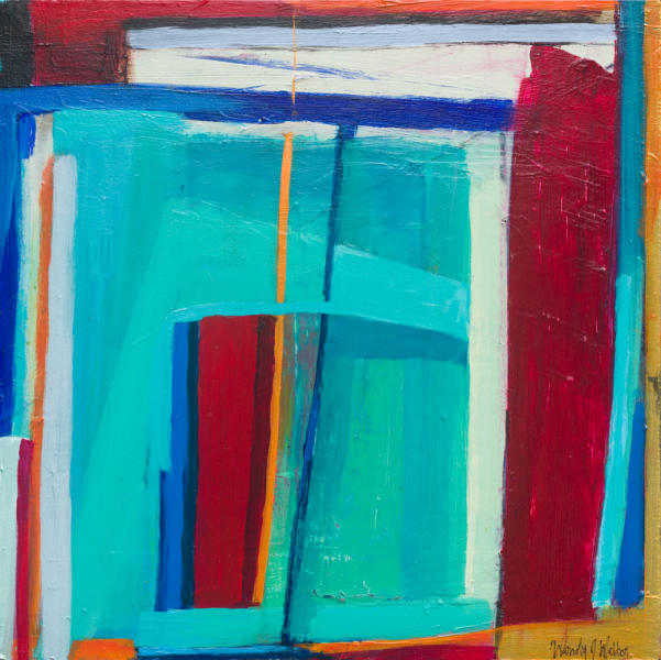 For RD, 16 x 16, acrylic on panel	SOLD