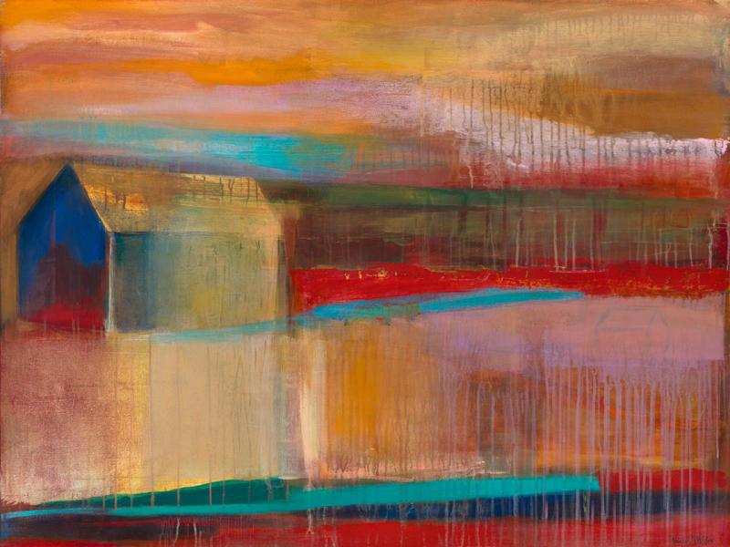 ACCEPTANCE, 36 X 48 inches, acrylic and gold leaf on canvas over panel SOLD